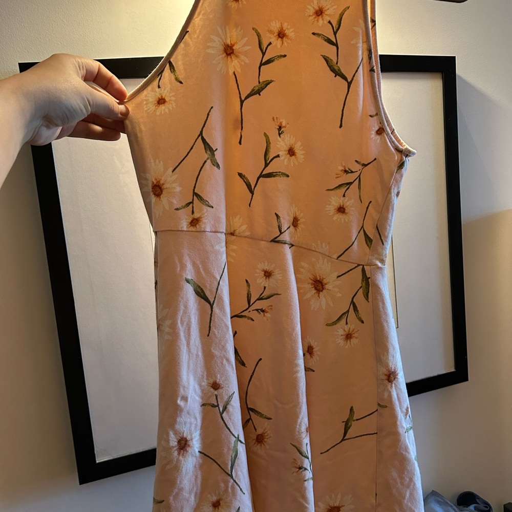 Forever 21 Peach Floral Tank Top